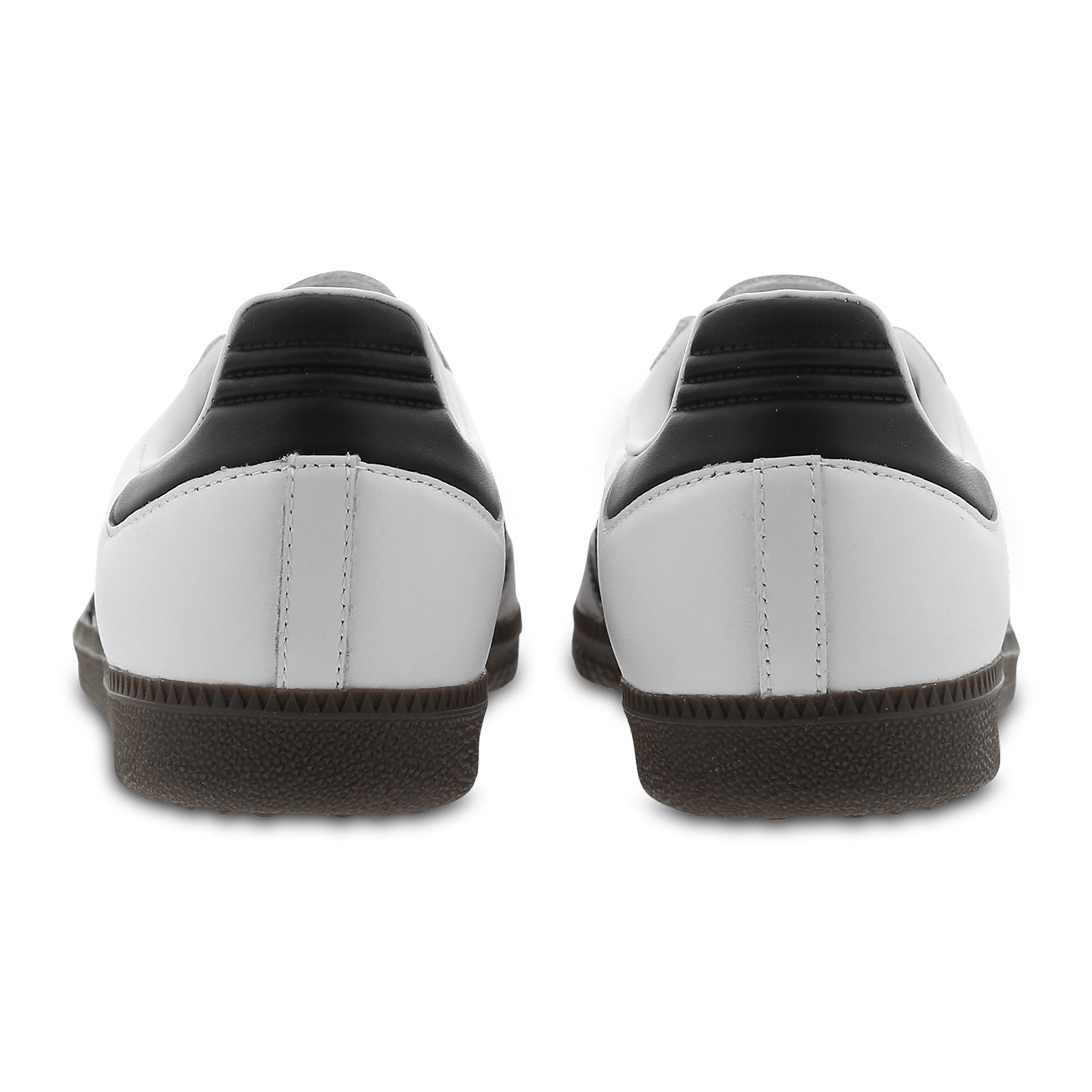 Back view of Adidas Samba OG Cloud White Core Black B75806